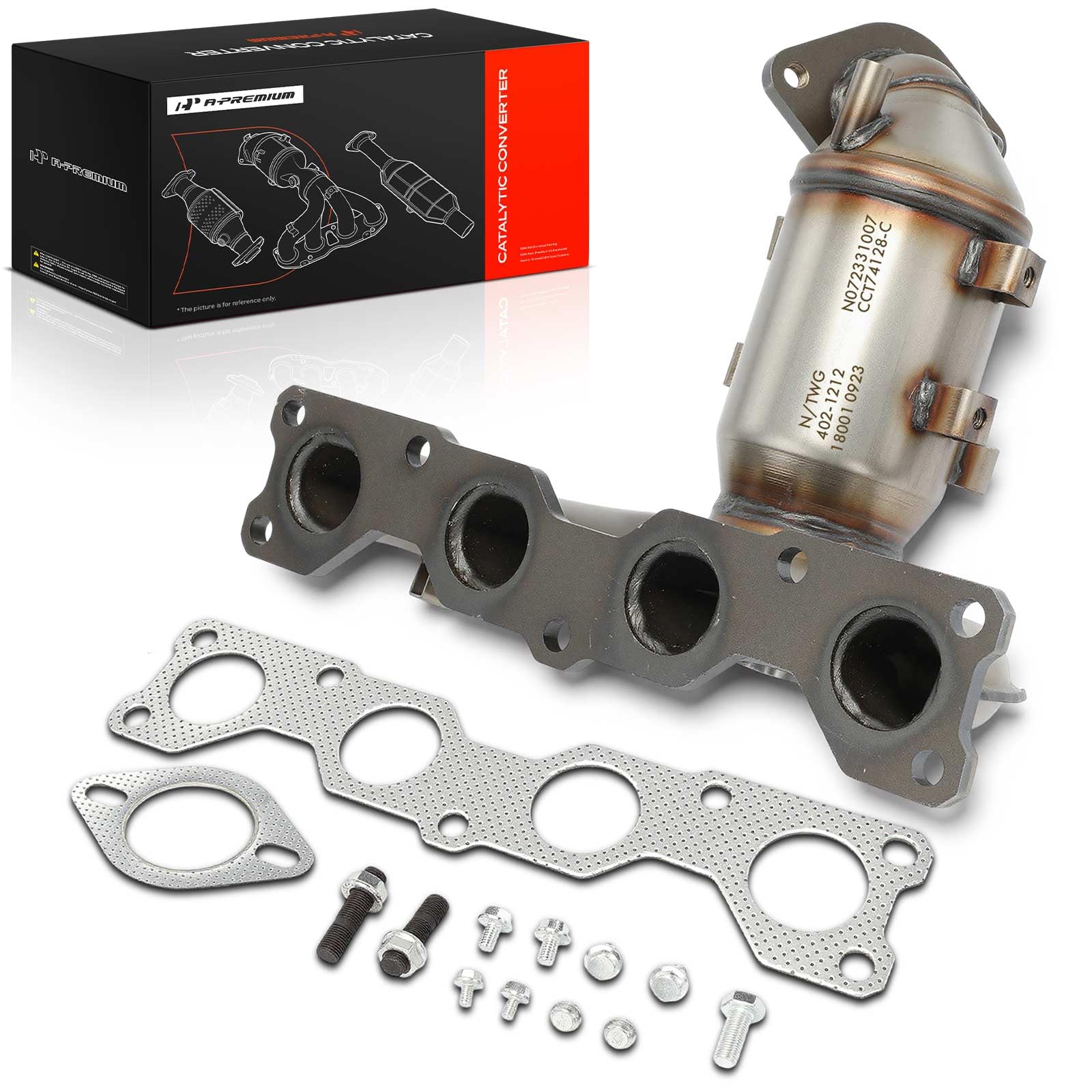 A-Premium Exhaust Manifold Catalytic Converter Kit Direct-Fit